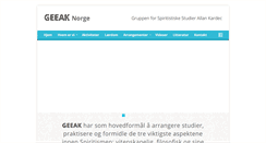 Desktop Screenshot of geeaknorge.com