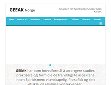 Tablet Screenshot of geeaknorge.com